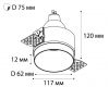 Встраиваемый светильник Italline DL 2248 white