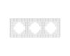 Рамка на 3 поста пластиковая Arlight FRM-PERIO-PL-3-GR 049756