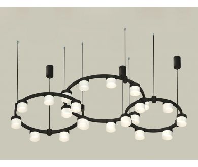 Комплект подвесного светильника Ambrella Light Techno Ring XR92092210 (A9209x3, C9242, C9238, C9232, N8402)