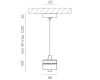 Подвес с верхней светящейся частью к 21443x-214440/21448x/21449x LED 5W 395Lm 3000K Lightstar 590050-3000