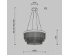 Подвесной светильник Maytoni Trove MOD486PL-L38BSK