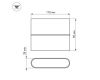 Уличный настенный светодиодный светильник Arlight SP-Wall-Flat-S110x90-2x3W Warm3000 032410
