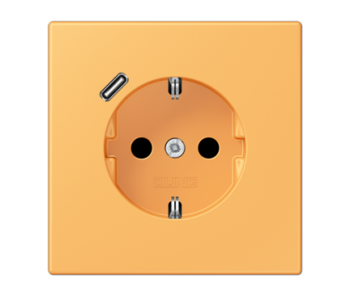 Розетка 2K+З USB Typ C Jung LC1520-18C254