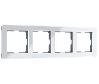 Рамка на 4 поста Werkel Acrylic белый 4690389190520 W0042701 a062131