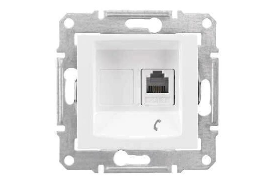 Розетка телефонная RJ11 Schneider Electric Sedna SDN4101121