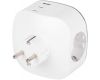 Разветвитель электрический ЭРА SP-3e-3USBAC-W на 3 розетки + 3 USB A+C с заземлением со шторками 16А белый Б0069081