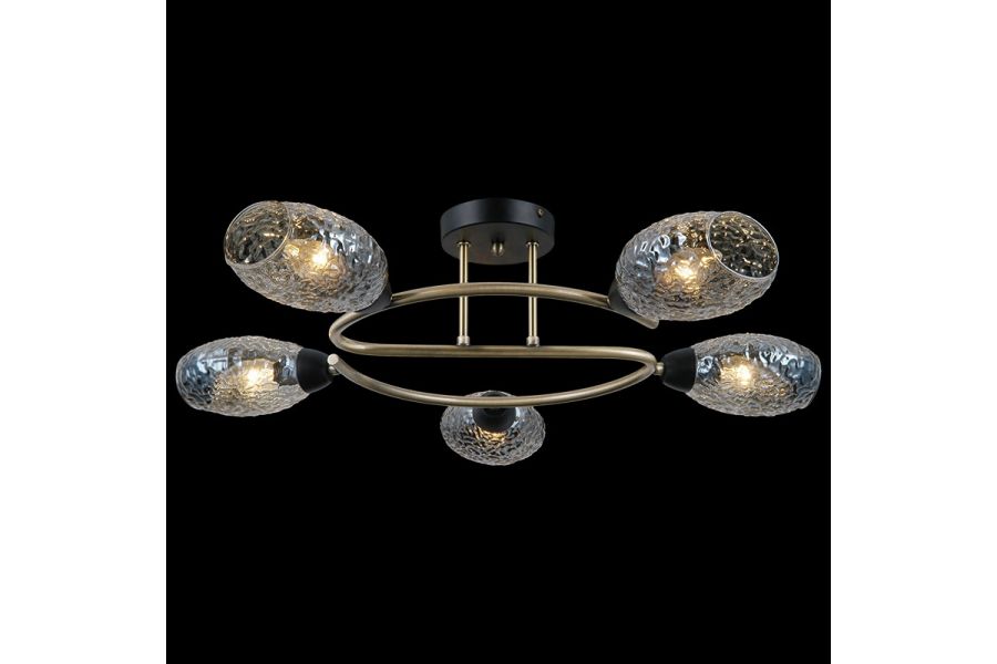 Люстра на штанге Illumico IL0300-5CSQ-79 BK AB
