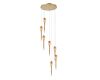 Каскадная люстра Arte Lamp Waterfall A1577SP-7GO
