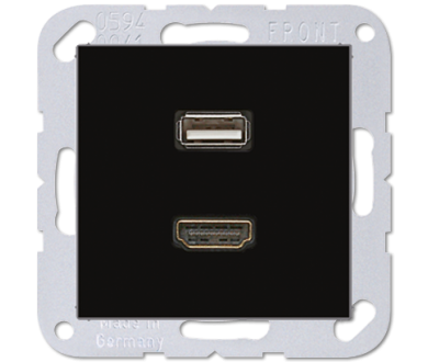 Купить Розетка HDMI/USB Jung MAA1163SW Розетка HDMI/USB Jung MAA1163SW