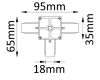 Соединитель T-образный (однофазный) Crystal Lux CLT 0.211 CLT 0.211 03 BL