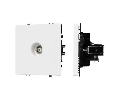 Розетка ТВ софт-тач белый кварц Arlight SCT-MTV1-SFPL-WH (TV) 054292(1)