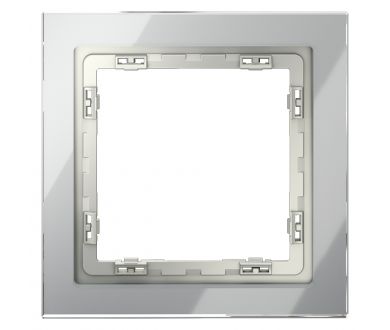 Рамка на 1 пост Voltum S70 VLS110105 (сталь, стекло)