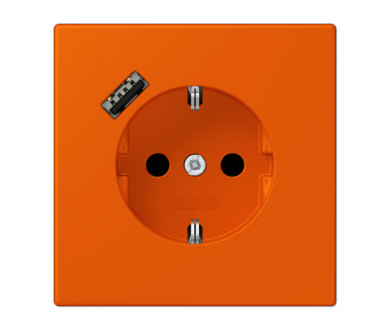 Розетка 2K+З USB Typ A Jung LC1520-18A260