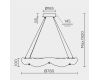 Подвесная люстра Modelux ML.9366.800 GD