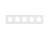 Рамка на 5 постов стеклянная Arlight FRM-OMALI-SFGS-5-WH 049720