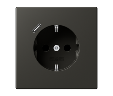 Розетка 2K+З USB Typ C Jung LC1520-18C259