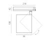 Трековый трехфазный светильник Quattro LED с управлением TRIAC Lightstar Alta Base A5446TRIAC