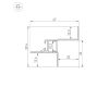 Алюминиевый профиль Arlight СEIL-S12-SHADOW-20-SIDE-3000 ANOD BLACK 052226