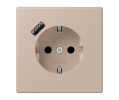 Розетка 2K+З USB Typ A Jung LC1520-18A240