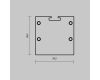 Комплект заглушек для профиля 72×36 2шт Maytoni Led Strip ALM-7236T-S-EC 642083