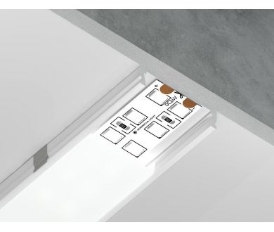 Алюминиевый накладной профиль Ambrella Light Alum Profile GP1800WH