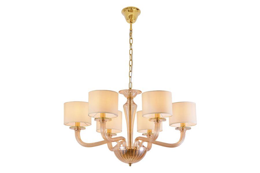 Подвесная люстра Newport 8686/C gold polished amber М0071803