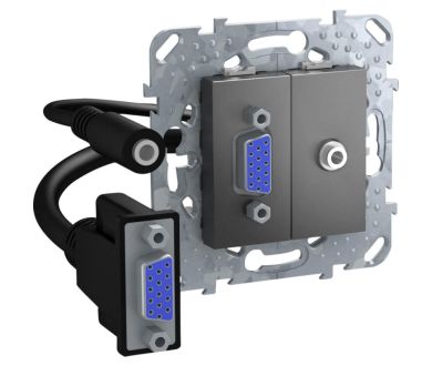 Розетка компьютерная VGA Schneider Electric Unica Top MGU5.932.12ZD