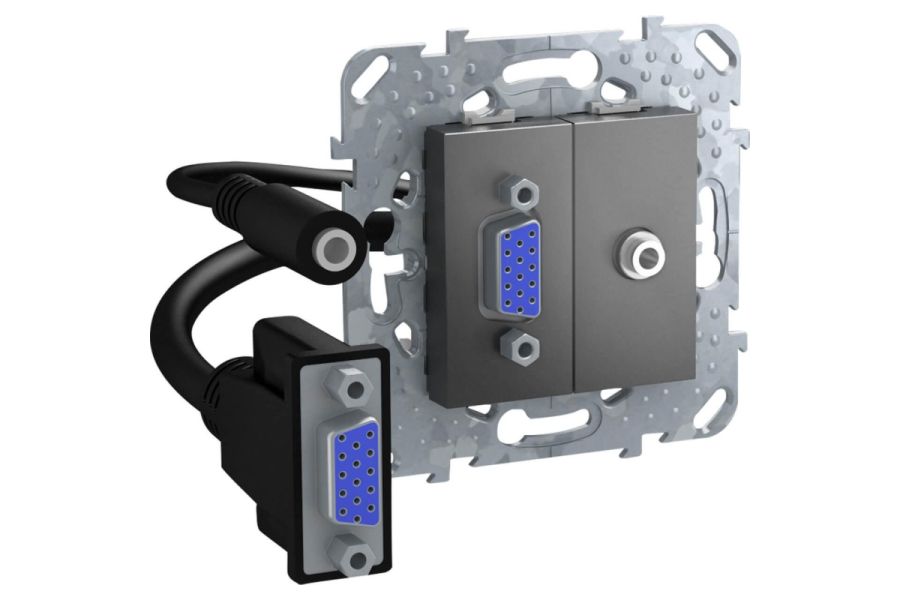 Розетка компьютерная VGA Schneider Electric Unica Top MGU5.932.12ZD
