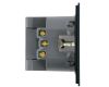 Розетка 1-местная з/ш с/з 16А + USB + Type C (механизм) Stekker Мия 250В 20W RST16-3119-05 черный бархат 50452