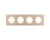 Рамка на 4 поста алюминиевая Arlight FRM-AKIRY-AL-4-GD 049733
