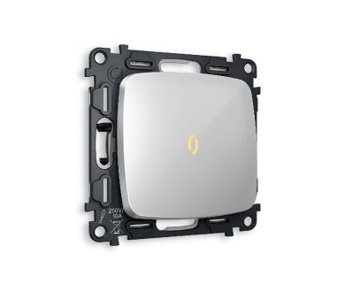 Комплект механизма 1-кл выключателя с подсветкой Ambrella Volt Omega MO402010