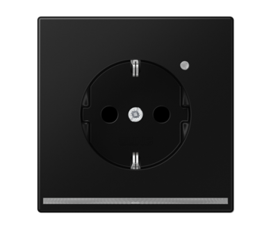 Розетка Schuko с LED подсветкой Jung LS1520-OSWMLNW