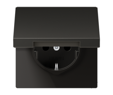 Розетка штепсельная Schuko Jung AL1520NKLAN
