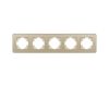 Рамка на 5 постов стеклянная Arlight FRM-OMALI-GS-5-GD 049707