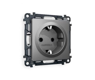 Комплект механизма розетки с/з на винтовых зажимах Ambrella Volt Alfa MA656010