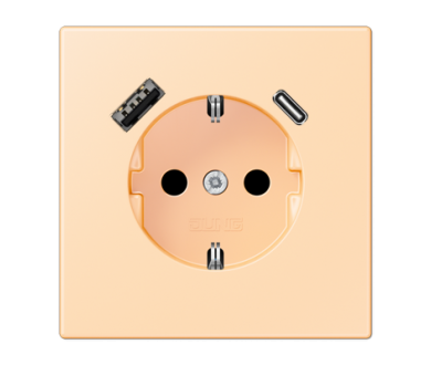 Розетка 2K+З USB Typ AC Jung LC1520-15CA223