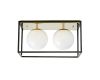 Потолочный светильник Lumina Deco Maldini LDC 8060-2 F.GD+BK