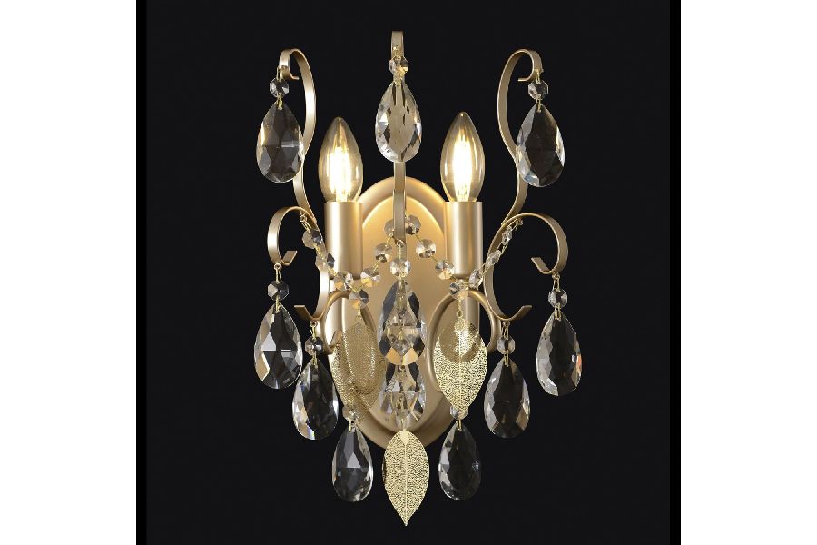 Бра Crystal Lux ESMIRALDA AP2 GOLD