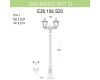 Уличный фонарь Fumagalli Gigi Bisso/Rut 2L E26.156.S20.BYF1R