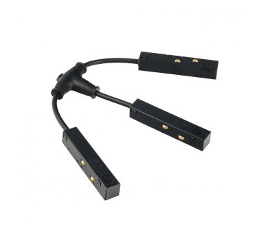 Т-образный коннектор питания гибкий для магнитного шинопровода Myfar Accessories for MagLine 23 MT0200-FCT-B