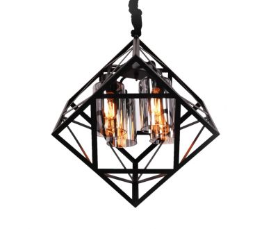 Подвесная люстра Lumina Deco Brutte LDP 11339-4 BK