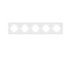 Рамка пластиковая на 5 постов Arlight FRM-TENDO-SFPL-5-WH 054660