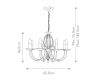 Подвесная люстра Elstead Lighting AG8-AGED-BRASS