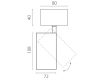 Накладной светильник Lightstar Alta Base A5246SO