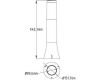 Уличный светильник Horoz Орхидея 400-001-121 HRZ00002612