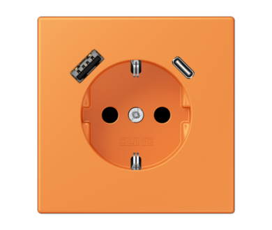 Розетка 2K+З USB Typ AC Jung LC1520-15CA225