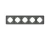 Рамка на 5 постов стеклянная Arlight FRM-OMALI-SFGS-5-GR 049722