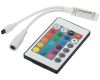 Контроллер Эра RGBController-12/24V-72/144W-IP20-IR мини для светодиодной ленты с ИК пультом Б0061110