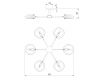 Потолочный светильник Eurosvet Gallo 70121/6 черный Smart a052341