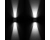 Уличный настенный светильник Arlight LGD-WALL-VARIO-S104x129-2x6W Day4000 (GR, 1-80 deg) 029794
